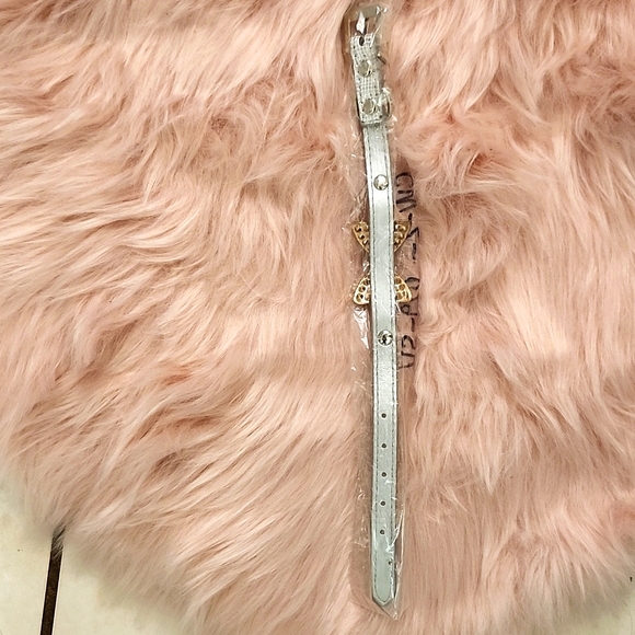 Brand New METALLIC FAUX CROC BLING PET COLLAR-S - Picture 2 of 4